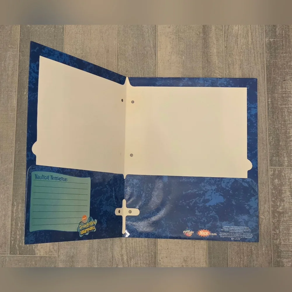 Set of 3 2004 SpongeBob Folders